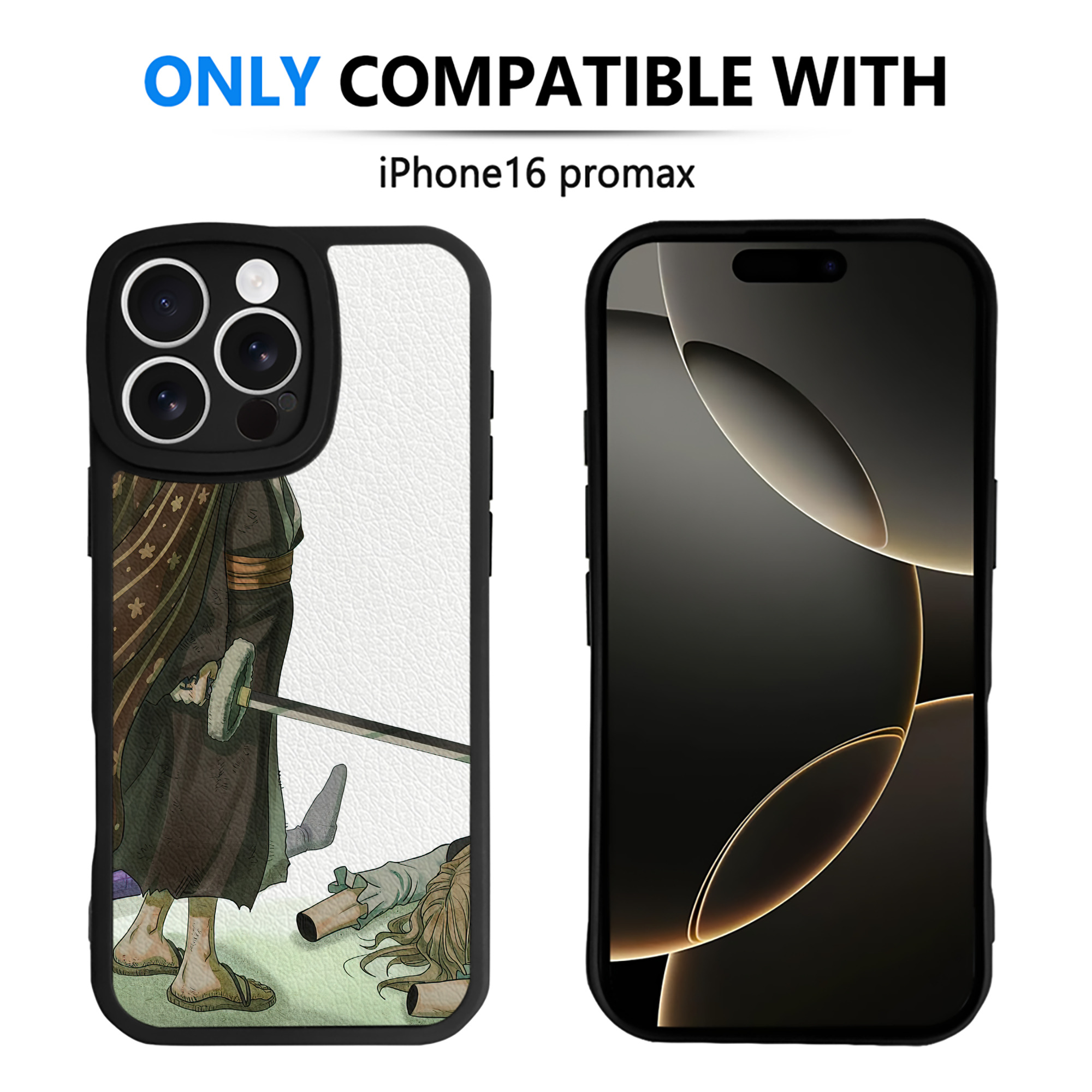 （画像用） ワンピース ONE PIECE 【iPhone 16シリーズ対応】シリコンスマホケース（レザー調） 材質：シリコン